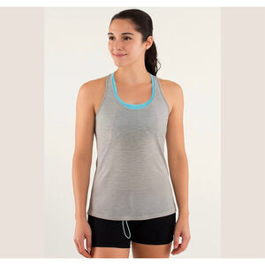 Kyodan sport tank top activewear training yoga top camisole striped Sz M